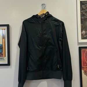 Nike Jet Black Windbreaker Jacket